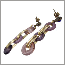 Carica l'immagine nel visualizzatore di Gallery, OCCM3 - orecchini catena cerchi Murano