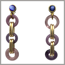 Carica l'immagine nel visualizzatore di Gallery, OCCM3 - orecchini catena cerchi Murano