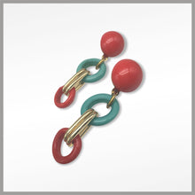 Carica l'immagine nel visualizzatore di Gallery, OCCM6 - Orecchini catena vetro di Murano