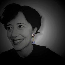 Carica l'immagine nel visualizzatore di Gallery, OCCM8 - orecchini catena cerchio di Murano