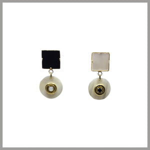 OCLBP2 - Orecchini clip bottone pendente