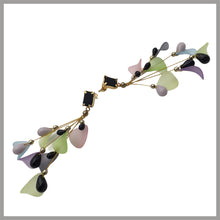 Carica l'immagine nel visualizzatore di Gallery, OGPF2 - Orecchini Gocce Cristallo Pendenti Petali Fiore