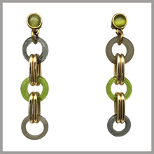 Carica l'immagine nel visualizzatore di Gallery, OCCM5 - orechini catena cerchio di Murano