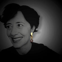 Carica l'immagine nel visualizzatore di Gallery, OCCM9 - orecchini catena cerchio di Murano