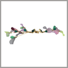 Carica l&#39;immagine nel visualizzatore di Gallery, OGPF3 - Orecchini Gocce Cristallo Pendenti Petali Fiore
