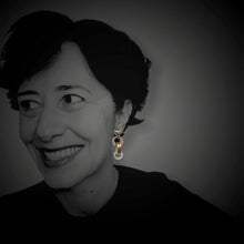 Carica l'immagine nel visualizzatore di Gallery, OCCM13 - orecchini catena cerchio di Murano