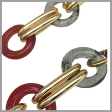 Carica l'immagine nel visualizzatore di Gallery, OCCM2 - orecchini catena cerchio vetro di Murano