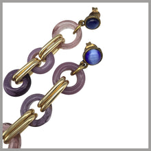 Carica l'immagine nel visualizzatore di Gallery, OCCM3 - orecchini catena cerchi Murano