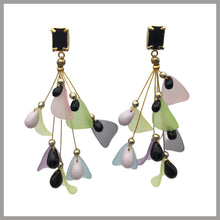 Carica l'immagine nel visualizzatore di Gallery, OGPF2 - Orecchini Gocce Cristallo Pendenti Petali Fiore