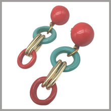 Carica l'immagine nel visualizzatore di Gallery, OCCM6 - Orecchini catena vetro di Murano