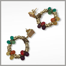 Carica l'immagine nel visualizzatore di Gallery, OGCCE1 - Orecchini Goccia Cerchio