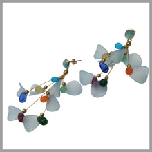 Carica l'immagine nel visualizzatore di Gallery, OGPF5 - Gocce Cristallo Pendenti Petalo Fiore