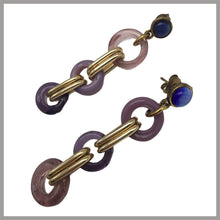 Carica l'immagine nel visualizzatore di Gallery, OCCM3 - orecchini catena cerchi Murano