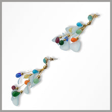 Carica l'immagine nel visualizzatore di Gallery, OGPF5 - Gocce Cristallo Pendenti Petalo Fiore