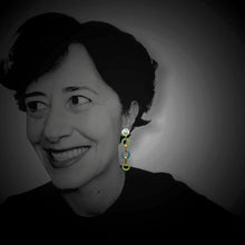 Lade das Bild in den Galerie-Viewer, OCCM1 - orecchini catena cerchio murano