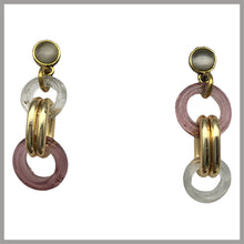 Carica l'immagine nel visualizzatore di Gallery, OCCM13 - orecchini catena cerchio di Murano