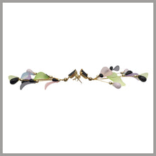 Carica l&#39;immagine nel visualizzatore di Gallery, OGPF2 - Orecchini Gocce Cristallo Pendenti Petali Fiore
