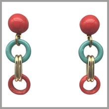 Carica l'immagine nel visualizzatore di Gallery, OCCM6 - Orecchini catena vetro di Murano