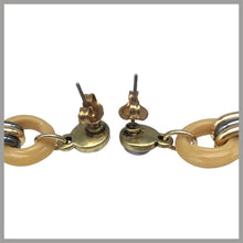 Carica l'immagine nel visualizzatore di Gallery, OCCM15 - Orecchini catena cerchio vetro di Murano