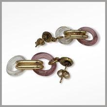 Carica l'immagine nel visualizzatore di Gallery, OCCM13 - orecchini catena cerchio di Murano