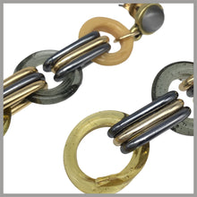 Carica l'immagine nel visualizzatore di Gallery, OCCM15 - Orecchini catena cerchio vetro di Murano