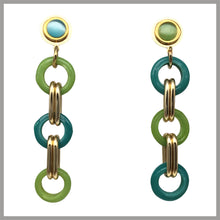 Lade das Bild in den Galerie-Viewer, OCCM1 - orecchini catena cerchio murano