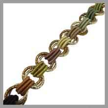 Carica l&#39;immagine nel visualizzatore di Gallery, BR3 - braccialetto catena e passamaneria
