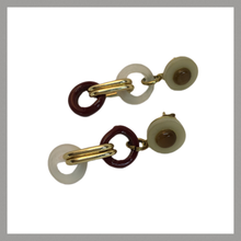 Carica l'immagine nel visualizzatore di Gallery, OCCM12 - orecchini catena cerchio vetro di Murano