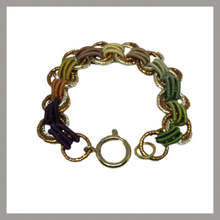 Load image into Gallery viewer, BR3 - braccialetto catena e passamaneria
